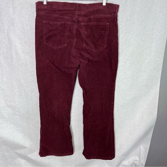 Gap maroon corduroy 70s Flare High Rise pants 18 34 - Picture 3 of 9